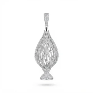 pendentif cage ajouré