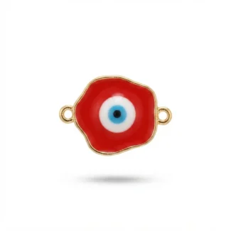 Œil protecteur émaillé rouge