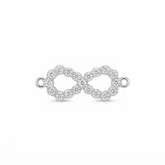 Symbole Infini ajouré pavé de cristaux