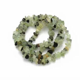 Pierres Chips en Préhnite et Tourmaline