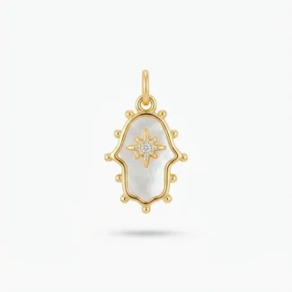 Main de Fatma (Hamsa) et Étoile en Nacre