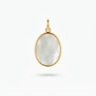 Pendentif Ovale en Nacre