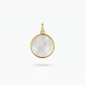 Pendentif Rond en Nacre
