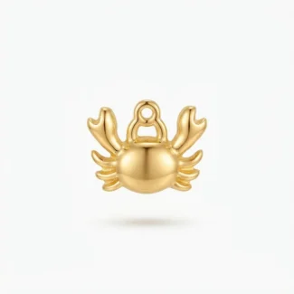 Pendentif Crabe Doré