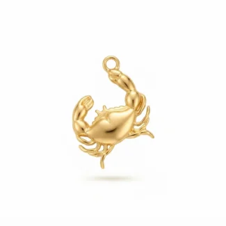 Charme Crabe Marin Doré
