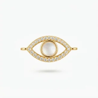 Charme Œil Protecteur Nacre & Zirconia