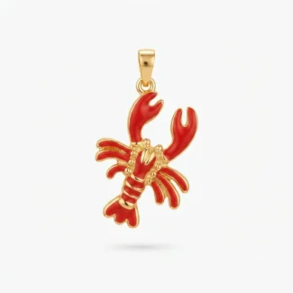 Pendentif Homard Émaillé