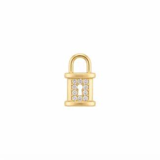 Pendentif Cadenas Strass Doré