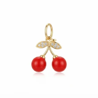 Pendentif Cerises Strassées