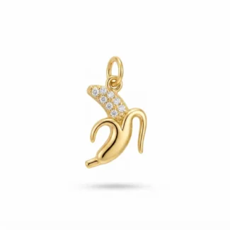 Pendentif Banane Zircons