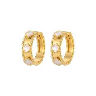 Boucles d'oreilles Trèfle Nacre