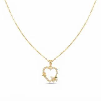 Collier Cœur Fleuri