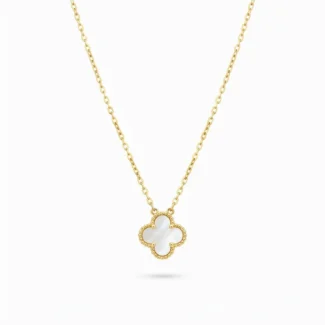 Collier Trèfle Blanc Nacre
