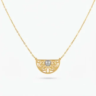 Collier Demi-Lune Ornemental