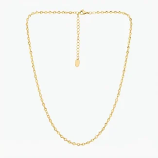 Collier Chaine Pastilles Brillantes