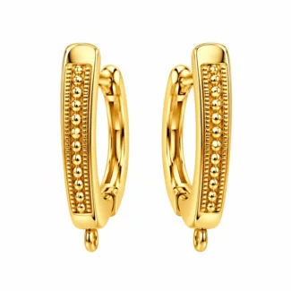 Boucles d'oreilles créoles dormantes à charnière