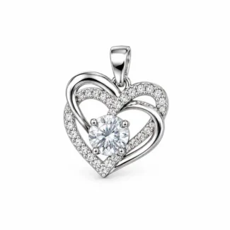 Pendentif Double Cœur Solitaire (1000097248.webp)