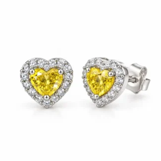 Puces Cœur Halo Jaune
