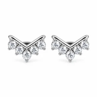 Puces Chevron Zircons