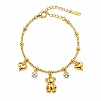 Bracelet Ours & Cœurs Zircon