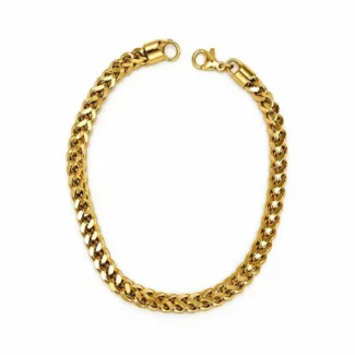 Bracelet Chaîne Épi Maille Solide