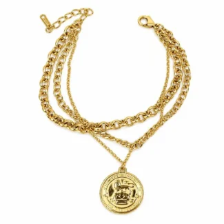 Bracelet Multirangs Médaille Royale
