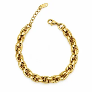 Bracelet Maillons Larges Bombés