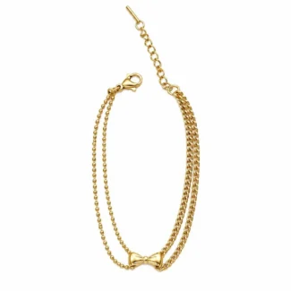 Bracelet Double Chaîne Nœud