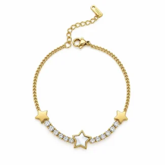 Bracelet Étoiles Nacre & Zircons
