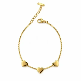 Bracelet Maillons Cœurs