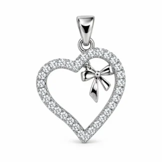 Pendentif Cœur Ruban