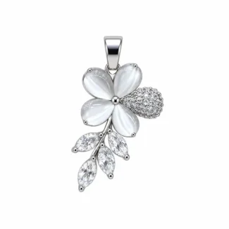 Pendentif Bouquet Floral Nacre