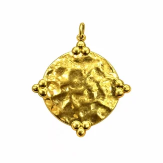 Médaillon Antique & Trio de Perles