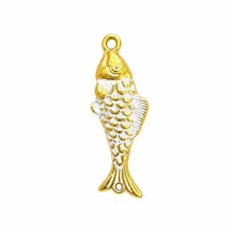 Pendentif Poisson Bicolore Or & Argent