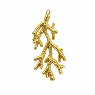 Pendentif Branche de Corail Texturée