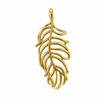 Pendentif Plume Ajourée
