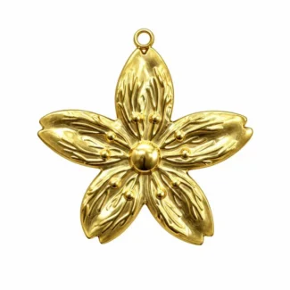 Pendentif Fleur Texturée
