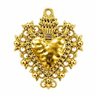 Pendentif Cœur Sacré Orné