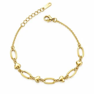 Bracelet Cœurs & Maillons