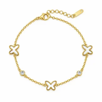 Bracelet Papillons Blancs