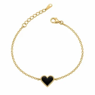 Bracelet Cœur Noir