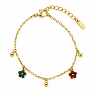 Bracelet Fleurs Colorées