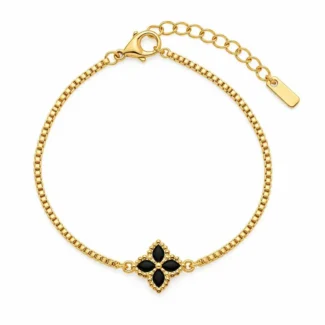 Bracelet Fleur Noire