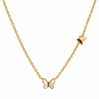 Collier Duo Papillons