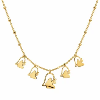 Collier Cœurs Papillons