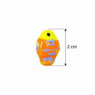 Perle Poisson Orange et Jaune