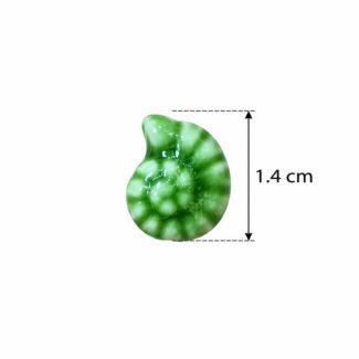 Perle Coquillage Ammonite Vert Dégradé