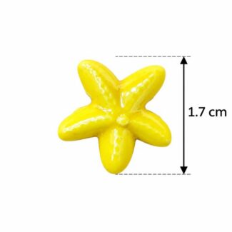 Perle Étoile de Mer Jaune Vif