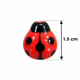 Perle coccinelle rouge classique