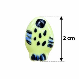 Perle poisson jaune et noir